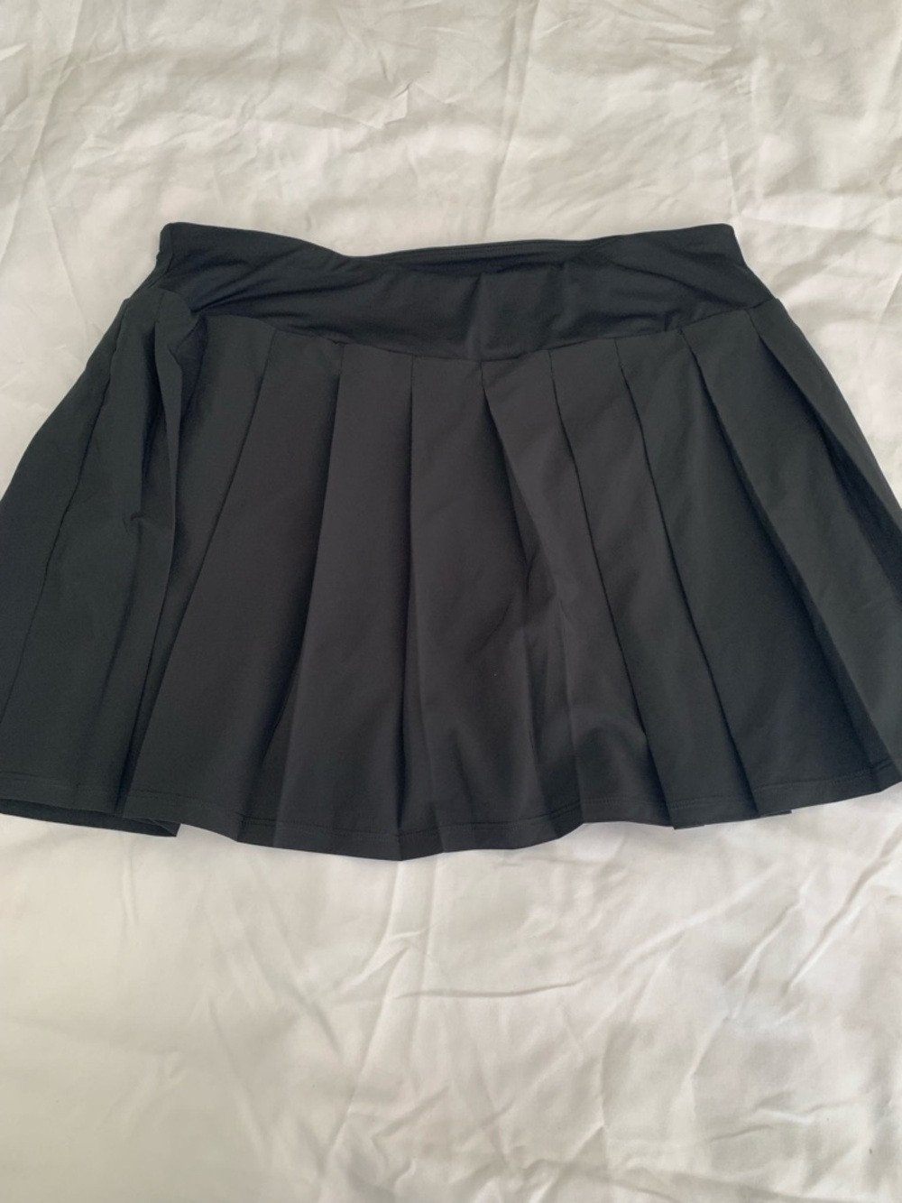 Stretch The‎ Rules Black Athletic Pleated Skirt Large Tennis Golf